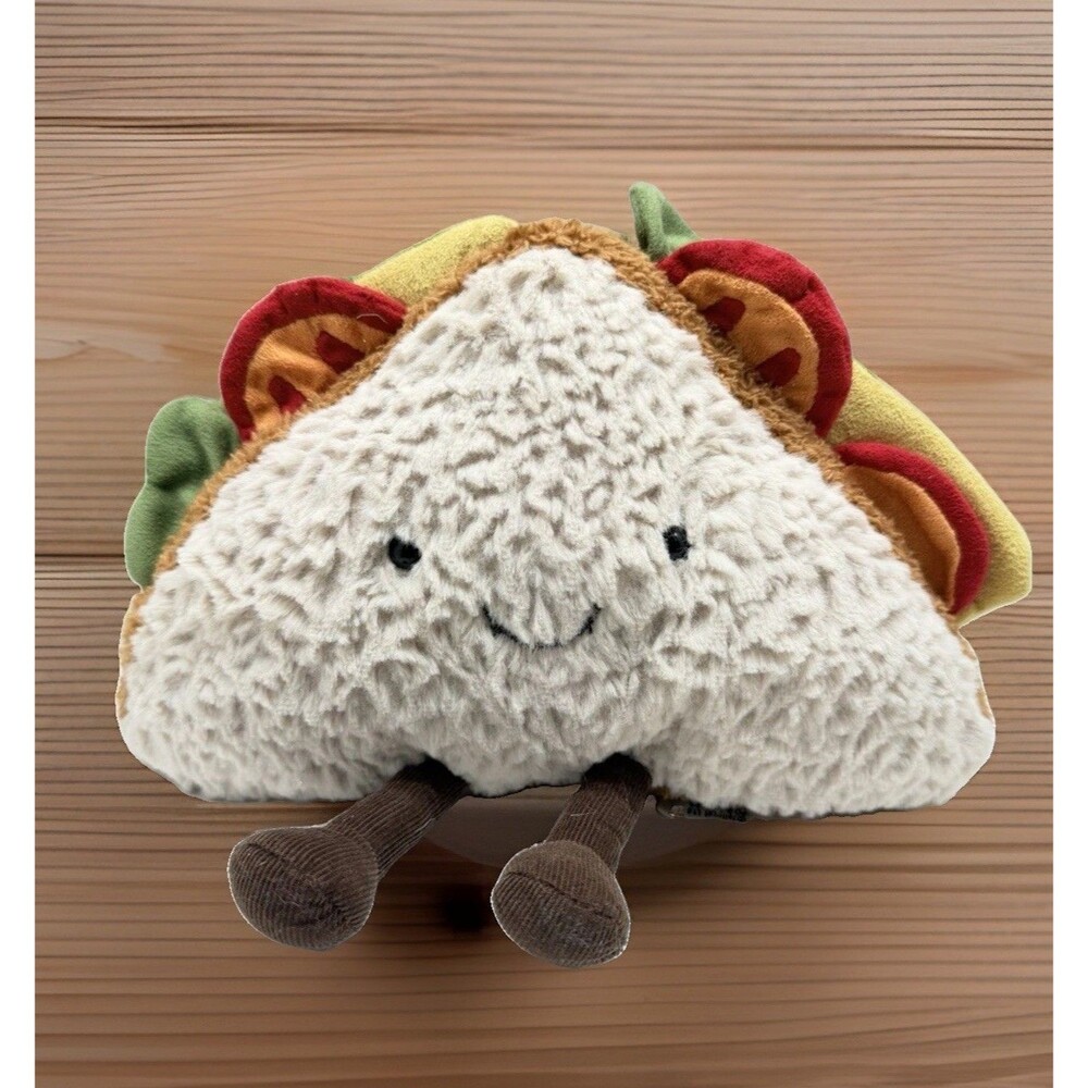 AUTHENTIC Jellycat Amuseable Sandwich Plush Retired Adorable Stuffed Toy 9”